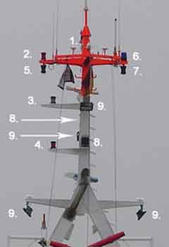 Mast der Hermann Helms - Original